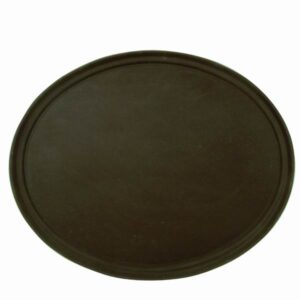 22 X 27" / Oval Tray / Brown / Rubber Lined