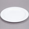 8" Round Plate White