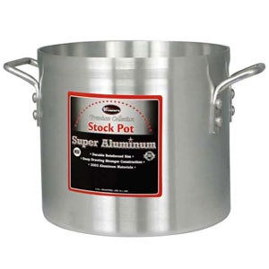 60 Qt Aluminum Stock Pot, 4mm, Super Aluminum