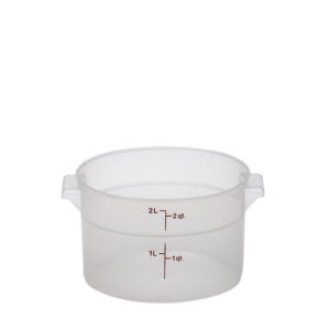 2 Qt Round Container / Translucent