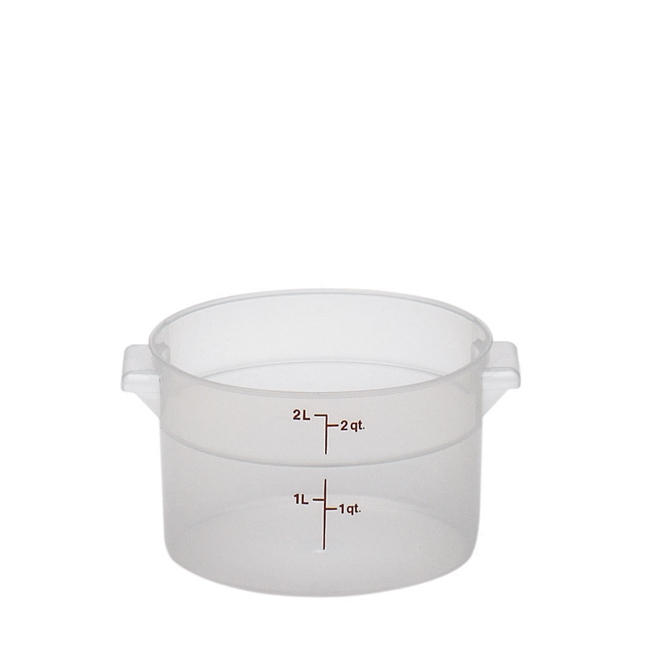 2 Qt Round Container / Translucent