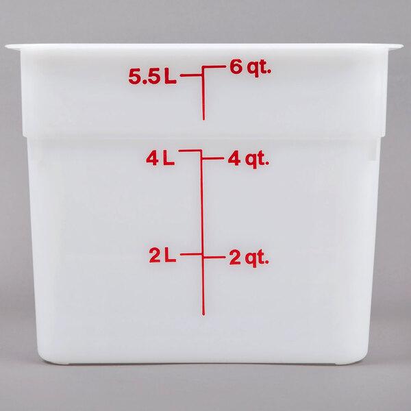 6 QT Pls Sq. Food Strg Cont./Transl