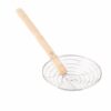 14" Galvanized Bamboo Handled Skimmer / Fine Mesh