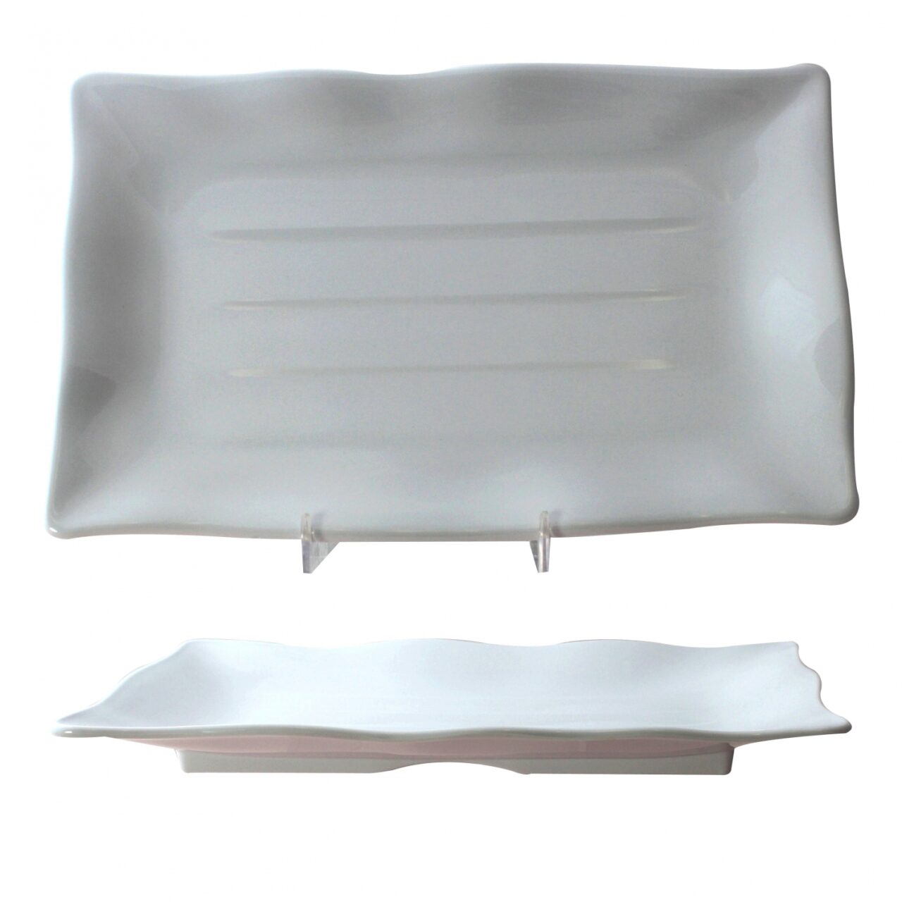 13 1/2" x 9 1/8" Wave Rectangular Plate