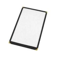 Black Double‑Fold Menu Cover 8.5 x 14"