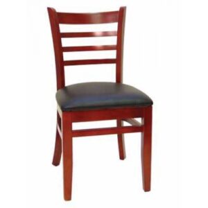 Mahogany Chair #7203 W/ BLACK Seat