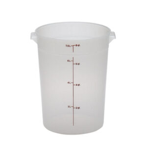 8 Qt Container Round / Translucent