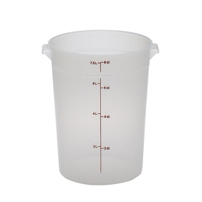 8 Qt Container Round / Translucent