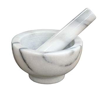 Marble Mortar & Pestle Set