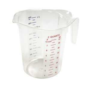 2 Qt Measuring Cup, PC, Color Graduations