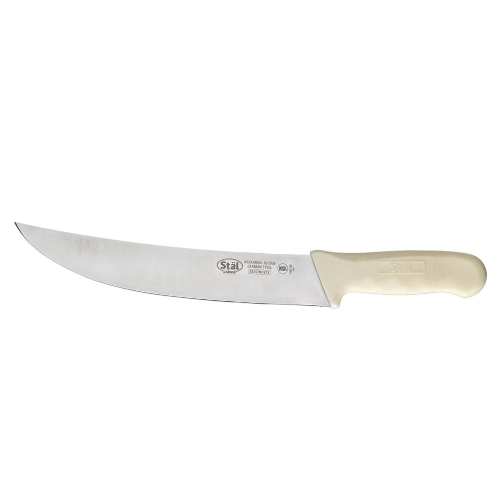 9 1/2" Cimeter Knife, White PP Handle