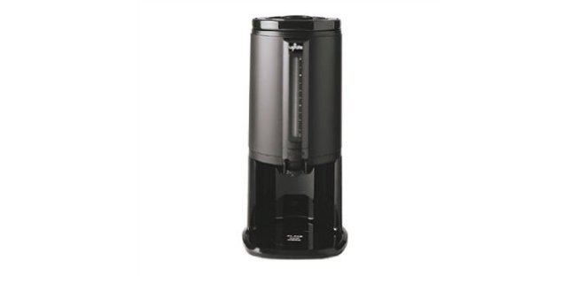 2.5 L/84 Oz Gravity Flow Coffee Dispenser, 2.5 Liter, With Base, Pour-Thru Lid, Push Button Dispensi
