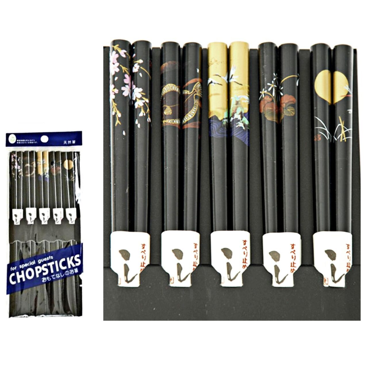 Chopstick Set-Blk Asstd