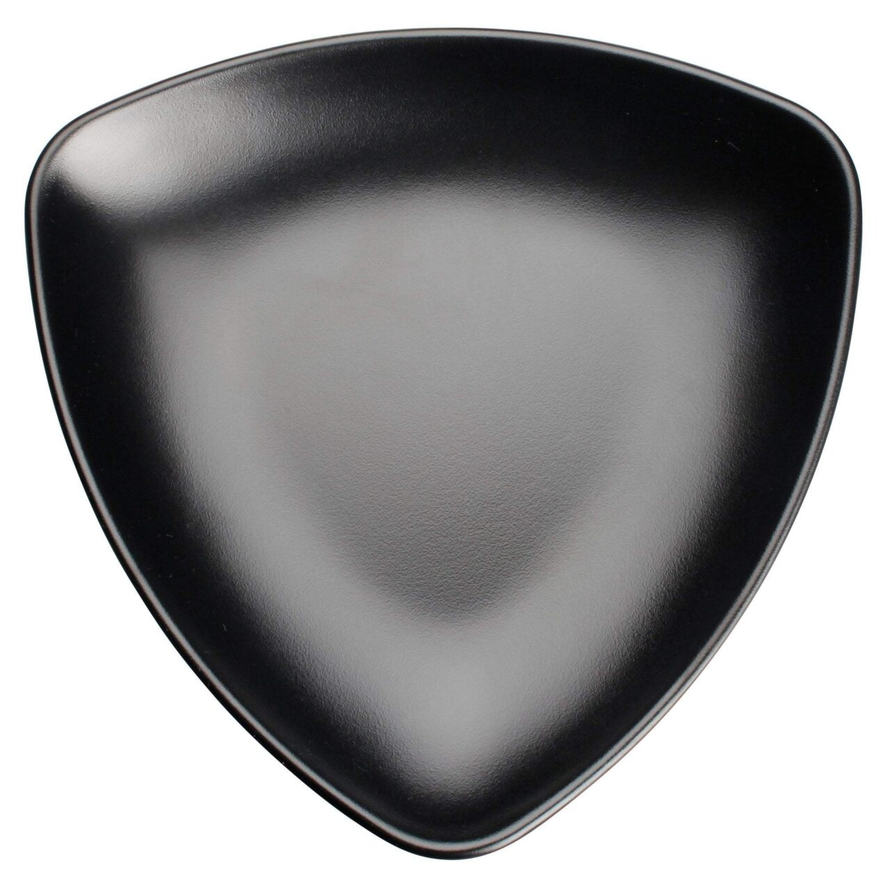 8 1/8" Melamine Triangular Plate Black