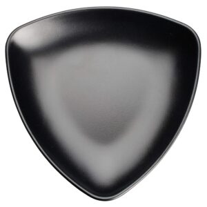 8 1/8" Melamine Triangular Plate Black