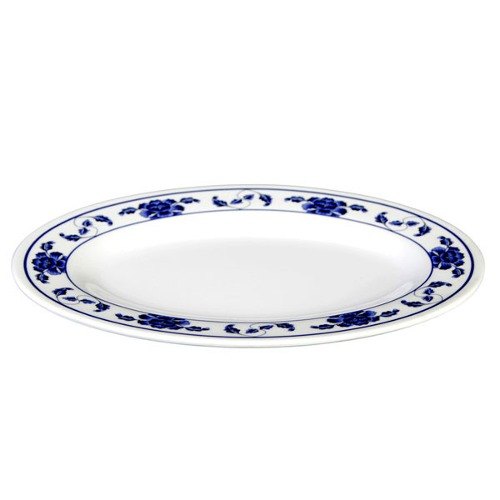 Oval Plate Lotus 14" x 10" Melamine Platter