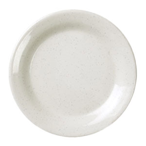 San Marino 7 1/2" Round Bone White Melamine Plate