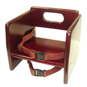 Mahogony Finish Wood Stacking Booster Seat, K/D