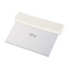 Dough Scraper, White Plastic Handle, S/S