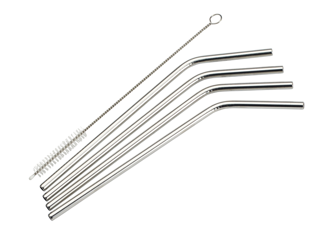 S/S Curved Drinking Straws
