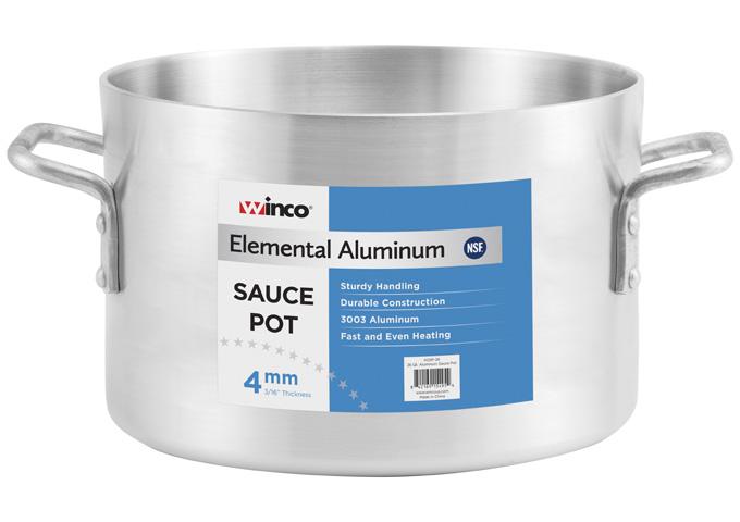 14 Qt / Elemental Aluminum Sauce Pot / 4mm