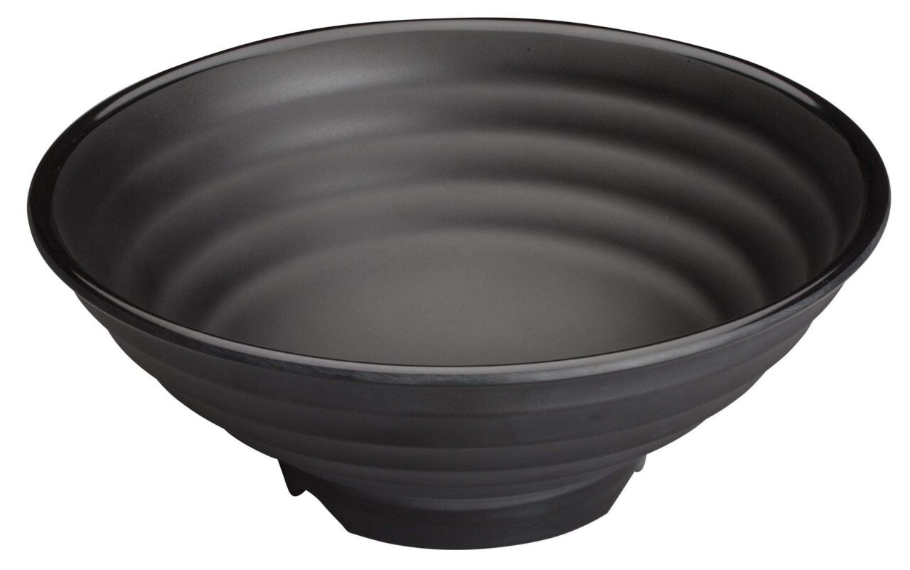 9" Dia Melamine Bowl/Black/24