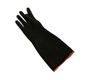 Rubber Glove 18" Black