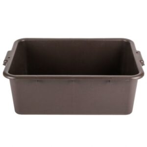 7" Dish Bus Box, Standard Weight, Brown