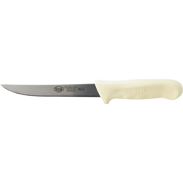 6" Boning Knife White PP Handle, Wide