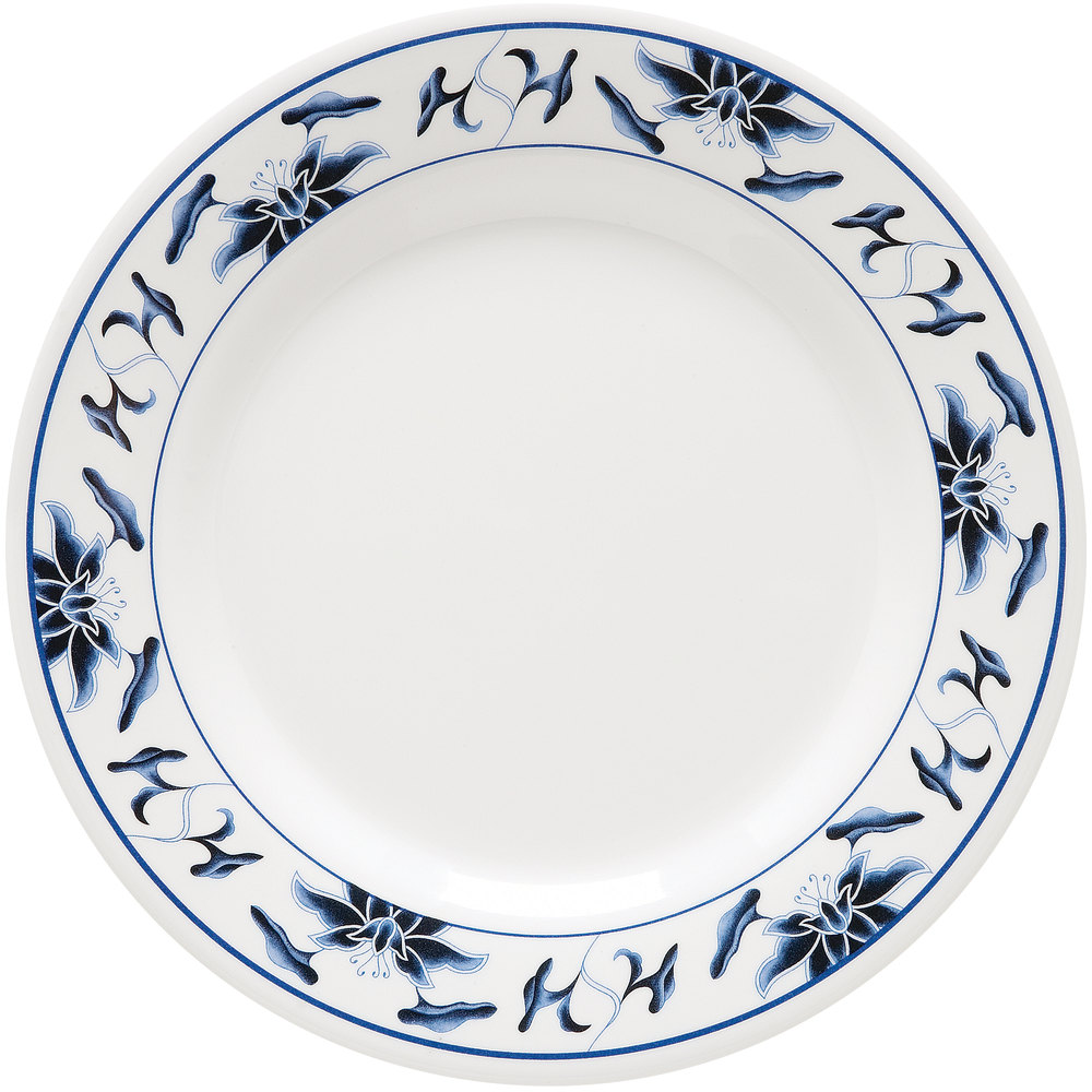 9" Round Plate Water Lily