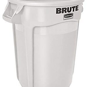 32 Gallon / Round Brute / White / 6