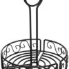 Round Condiment Caddy / 7 1/2" Black