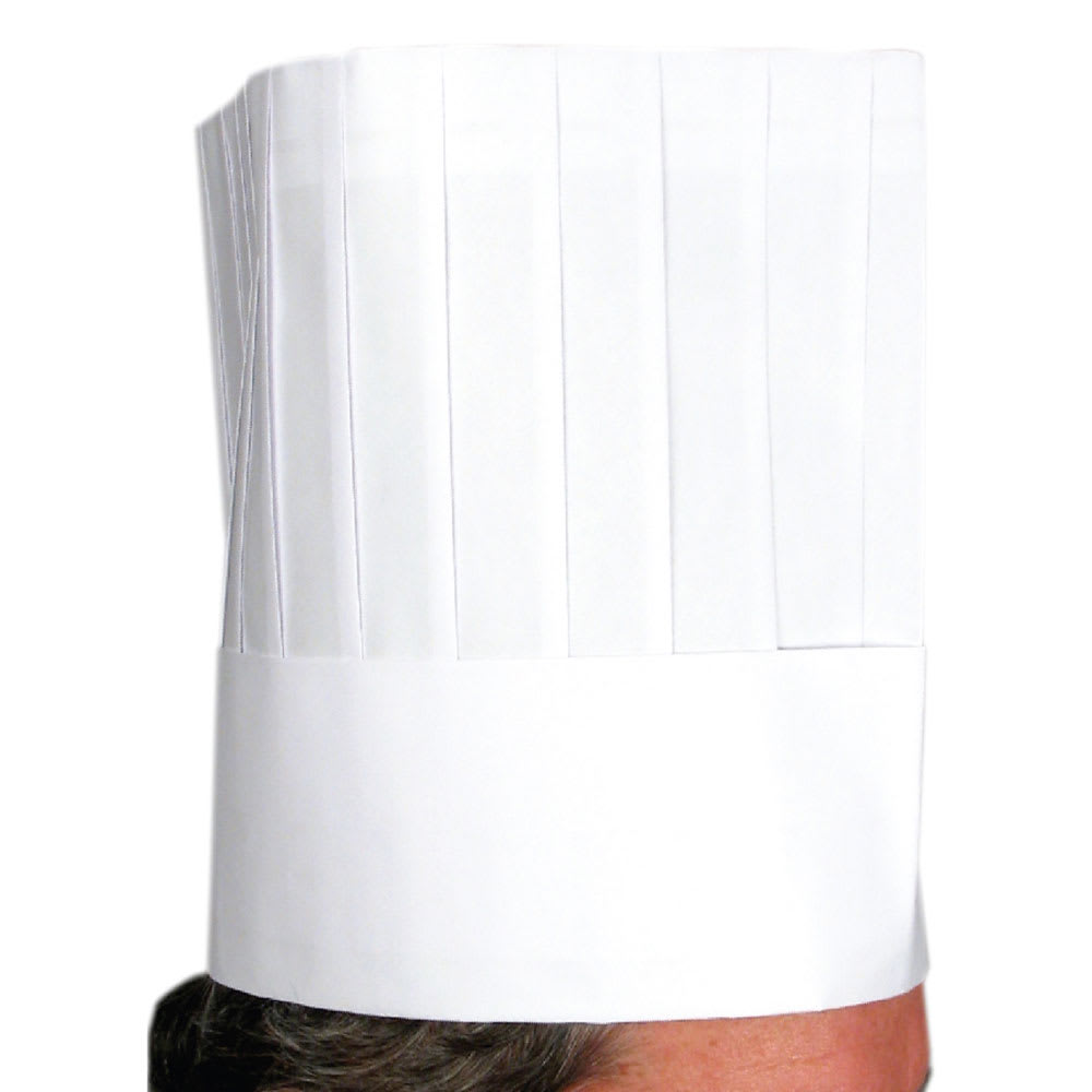 Chef Hat 9" Tall / 10 Pcs / Bag