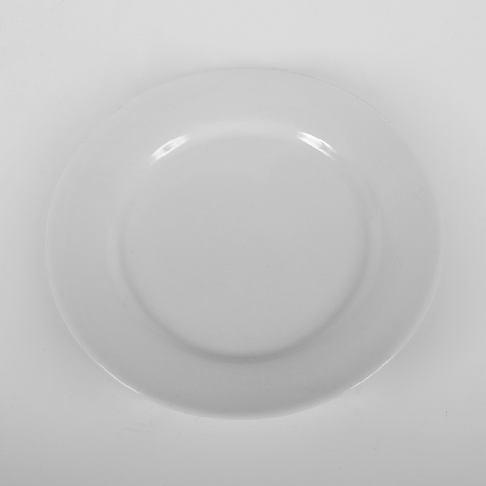 White Porcelain Round Plate 7"