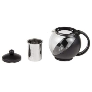 Tea Pot W/ S/S Infuser 25 Oz Glass Carafe