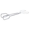 15" Scissor Tong / Plastic Handle / Chrome