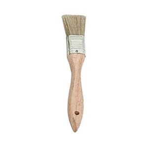 1" Pastry Brush / Flat / Wh & Mb