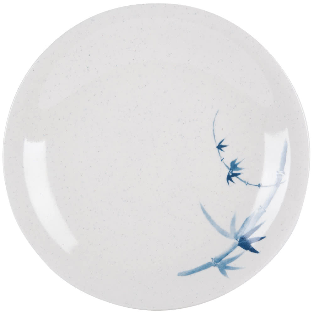 Blue Bamboo 7 3/8" Round Melamine Plate