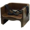 Booster Seat, Plastic, Double-Sided, Brown
