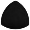 12" Black Elegance Triangle Black Plate - 12/Case