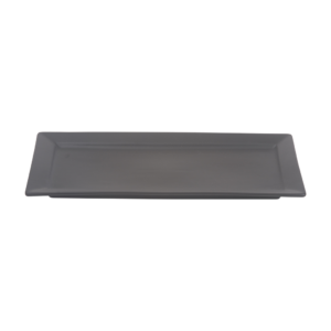 14" Rect. Rim Platter/Blk/12