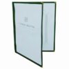 Double Fold Menu Cover / 8 1/2" x 11" Green