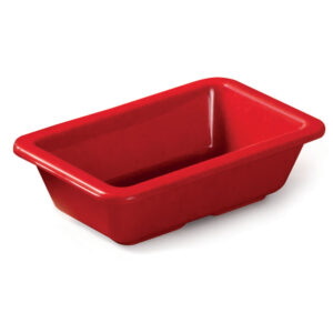 Rectangular Side Dish, 3" x 4.75", Melamine, Red