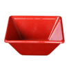 16 Oz / 6 X 6 X 2.25 D/ Square Bowl / Red / 144