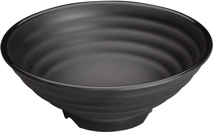8" Dia Melamine Bowl, Black