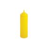 16 Oz Squeeze Bottle, Wide Mouth, Yellow