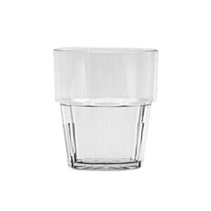 8 Oz Diamond Rock, Polycarbonate, Clear