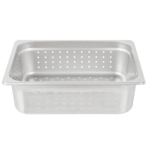 Half Size 4" Deep Perforated 24 Gauge Steam Pans