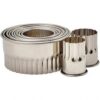 11pc Cookie Cutter Set, Fluted Round, 1-3