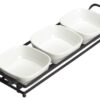 9 3/8" x 4" Porcelain Trio Bowl Set